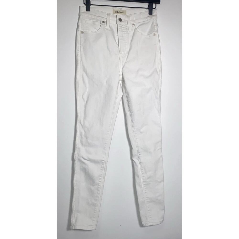 Madewell 10” High Rise Skinny Jeans White Size 26